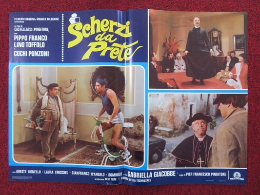 SCHERZI DA PRETE - H ITALIAN FOTOBUSTA POSTER PIPPO FRANCO LINO TOFFOLO 1978