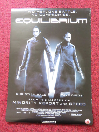 EQUILBRIUM VHS VIDEO POSTER CHRISTAIN BALE TAYE DIGGS 2002