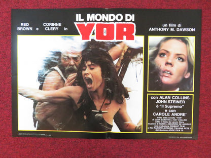 YOR: THE HUNTER FROM THE FUTURE - G ITALIAN FOTOBUSTA POSTER REB BROWN 1983