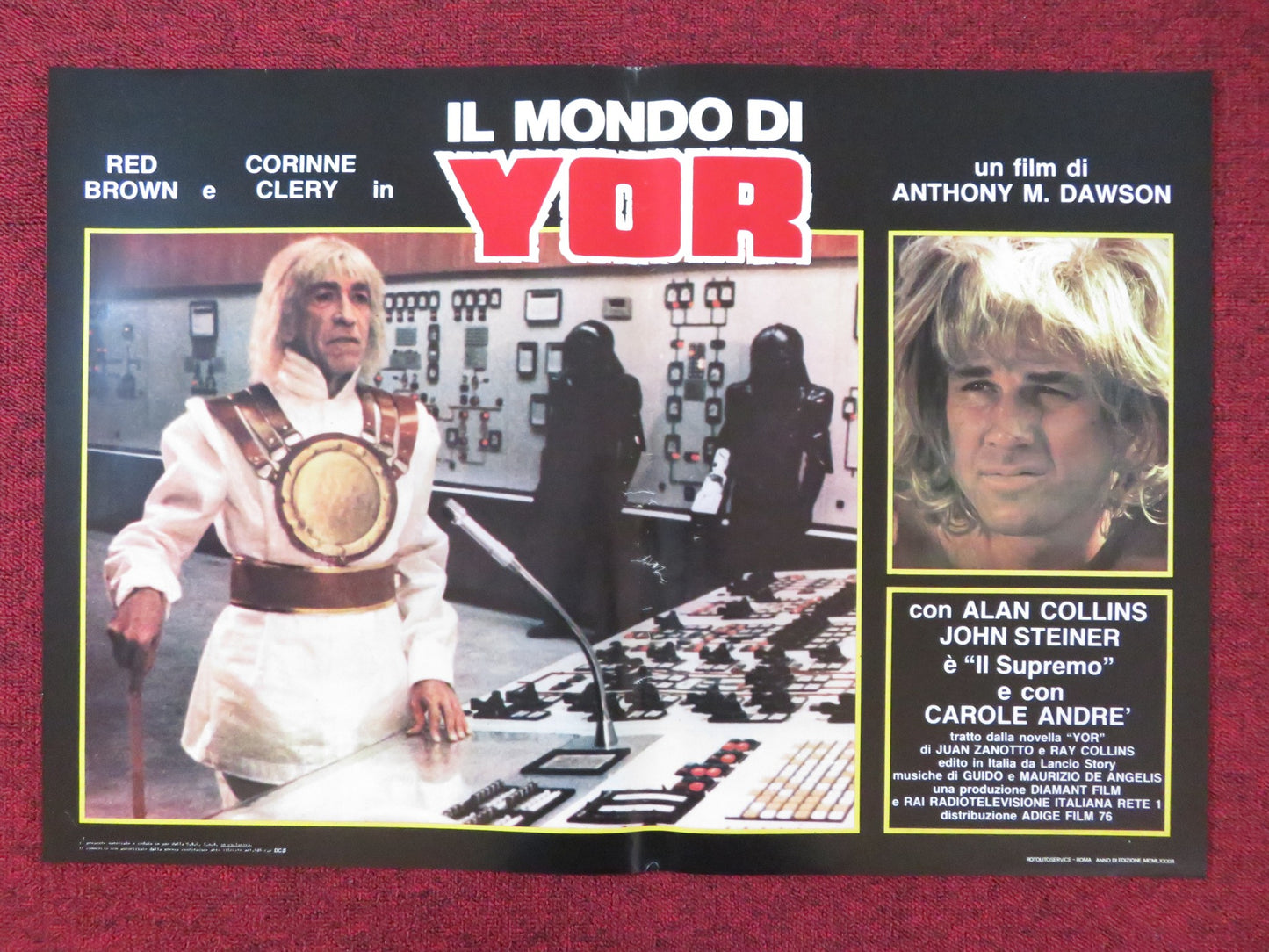 YOR: THE HUNTER FROM THE FUTURE - H ITALIAN FOTOBUSTA POSTER REB BROWN 1983