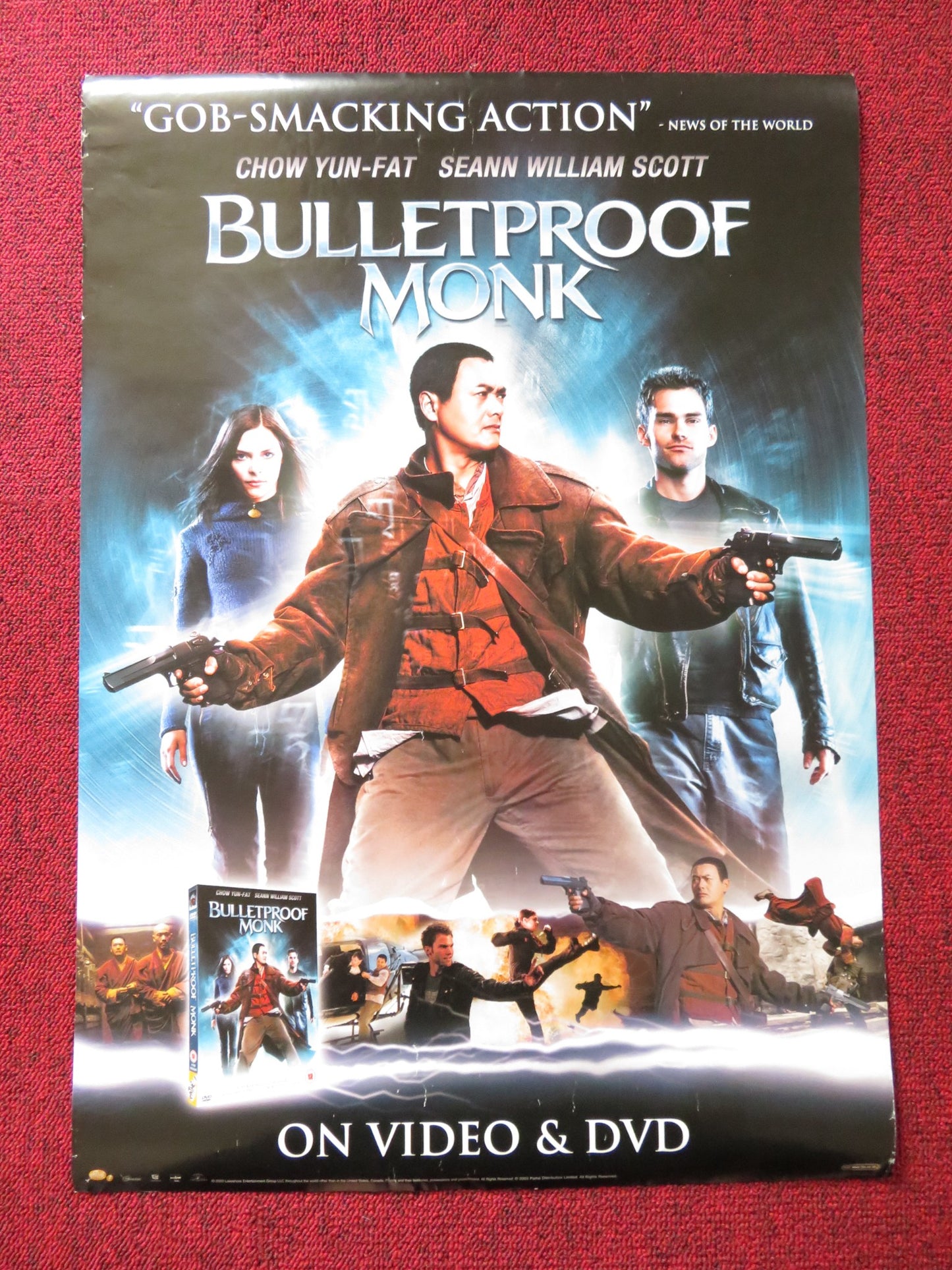 BULLETPROOF MONK VHS VIDEO POSTER CHOW YUN-FAT SEANN WILLIAM SCOTT 2003