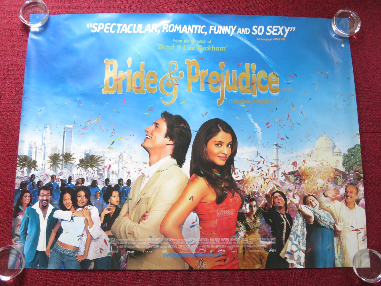 BRIDE & PREJUDICE UK QUAD ROLLED POSTER MARTIN HENDERSON AISHWARYA BACHCHAN 2004