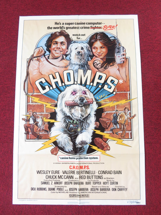 C.H.O.M.P.S FOLDED US ONE SHEET POSTER WESLEY EURE VALERIE BERTINELLI 1979