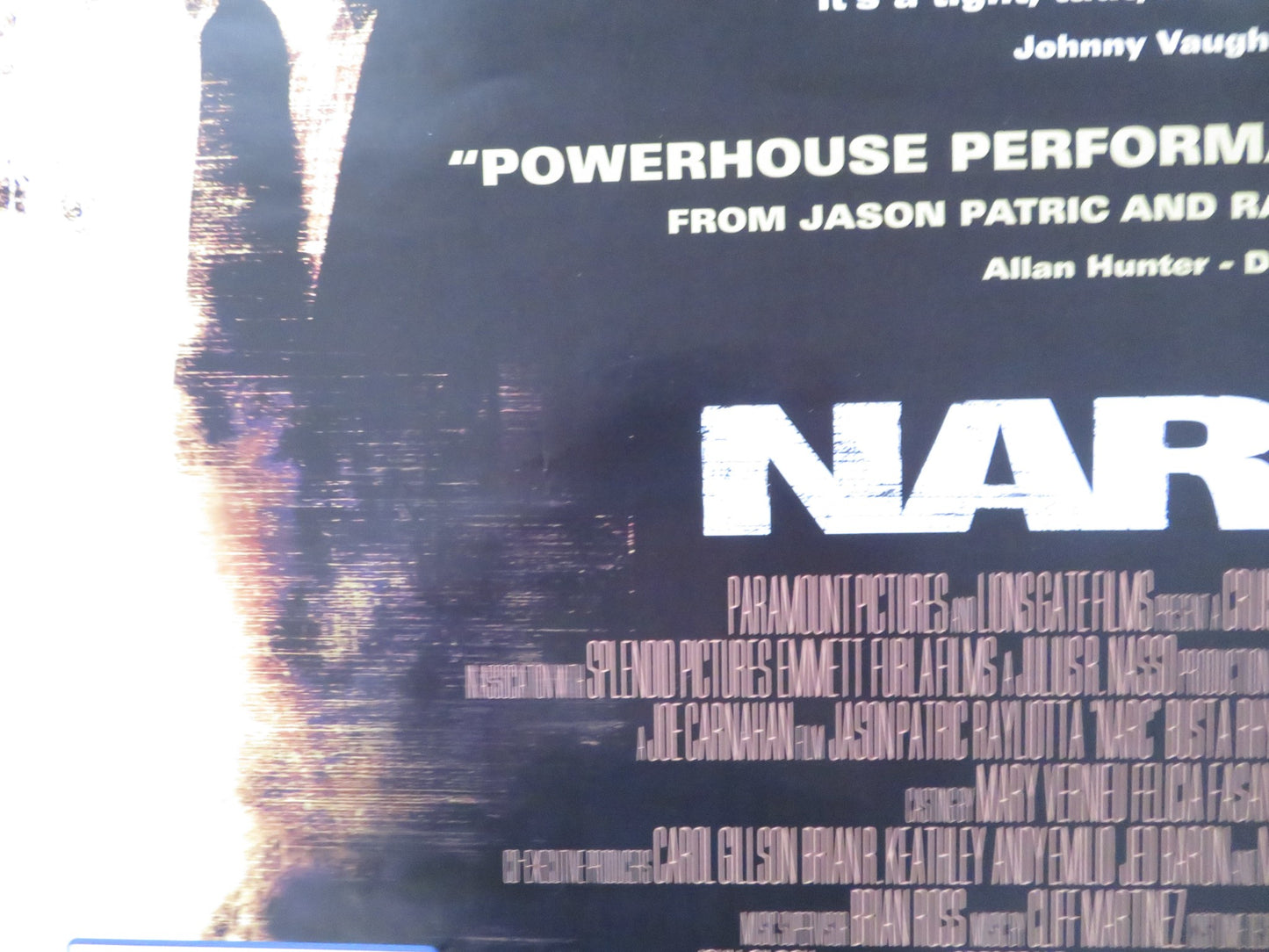 NARC VHS VIDEO POSTER JASON PATRIC RAY LIOTTA 2002