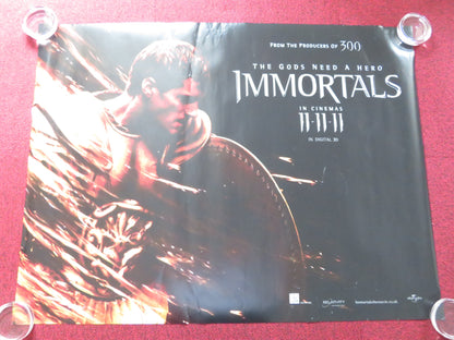 IMMORTALS UK QUAD ROLLED POSTER HENRY CAVILL MICKEY ROURKE 2011