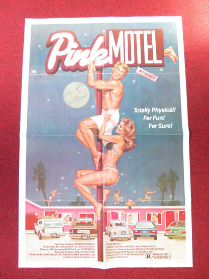 PINK MOTEL FOLDED US ONE SHEET POSTER PHYLLIS DILLER SLIM PICKENS 1982