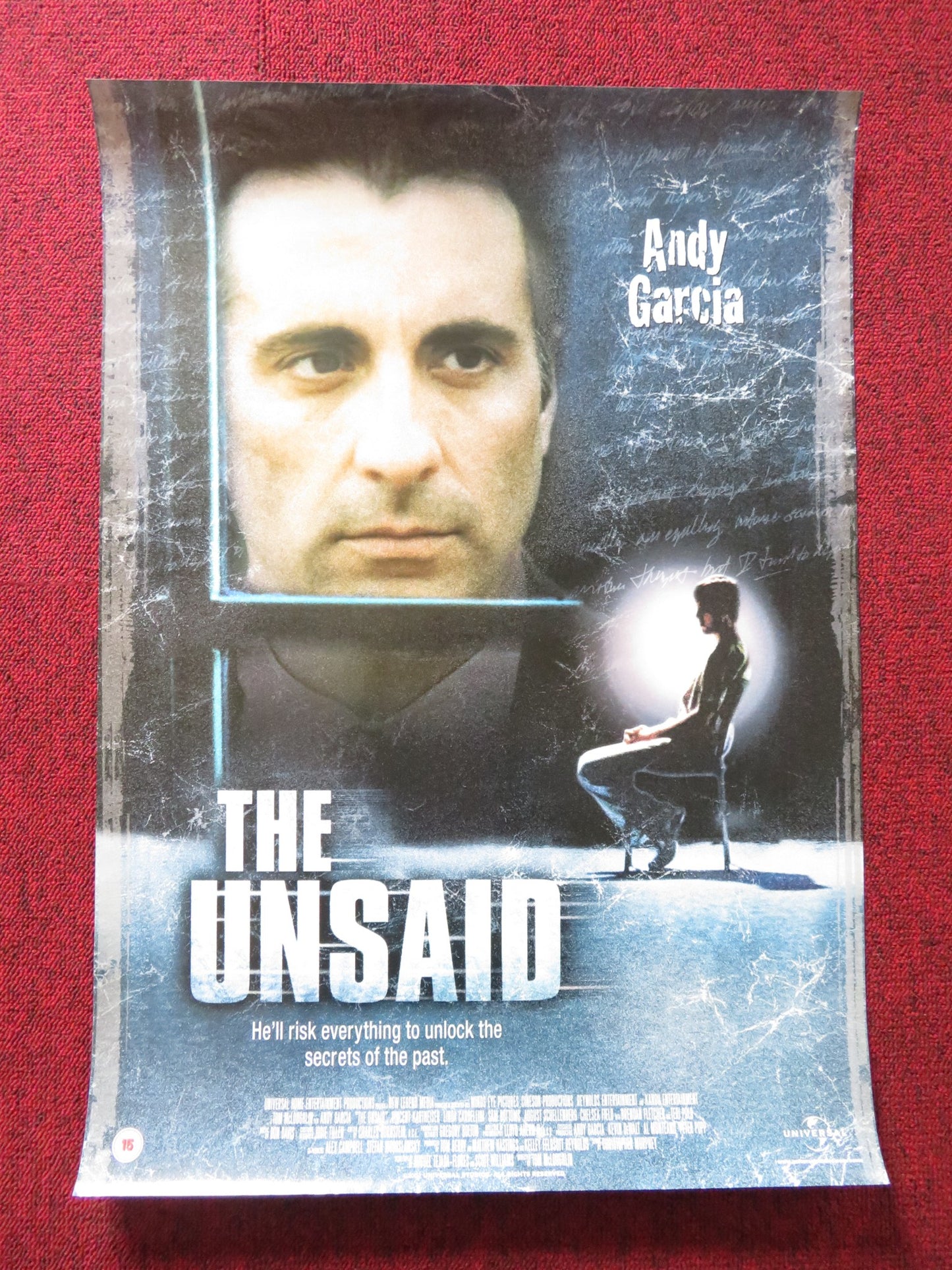 THE UNSAID VHS VIDEO POSTER ANDY GARCIA 2001