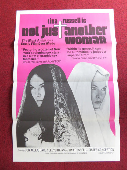 NOT JUST ANOTHER WOMAN US TRI FOLDED ONE SHEET ROLLED POSTER DON ALLEN 1974