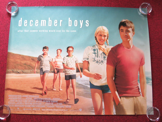 DECEMBER BOYS UK QUAD ROLLED POSTER DANIEL RADCLIFFE LEE CORMIE 2007