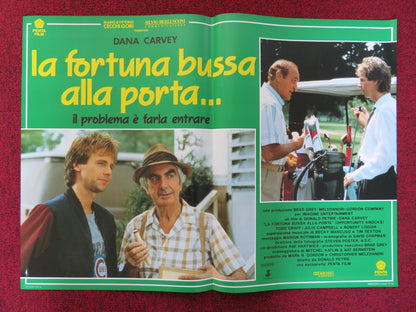 OPPORTUNITY KNOCKS - D  ITALIAN FOTOBUSTA POSTER DANA CARVEY ROBERT LOGGIA 1990