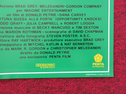 OPPORTUNITY KNOCKS - D  ITALIAN FOTOBUSTA POSTER DANA CARVEY ROBERT LOGGIA 1990