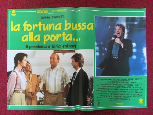 OPPORTUNITY KNOCKS - F  ITALIAN FOTOBUSTA POSTER DANA CARVEY ROBERT LOGGIA 1990