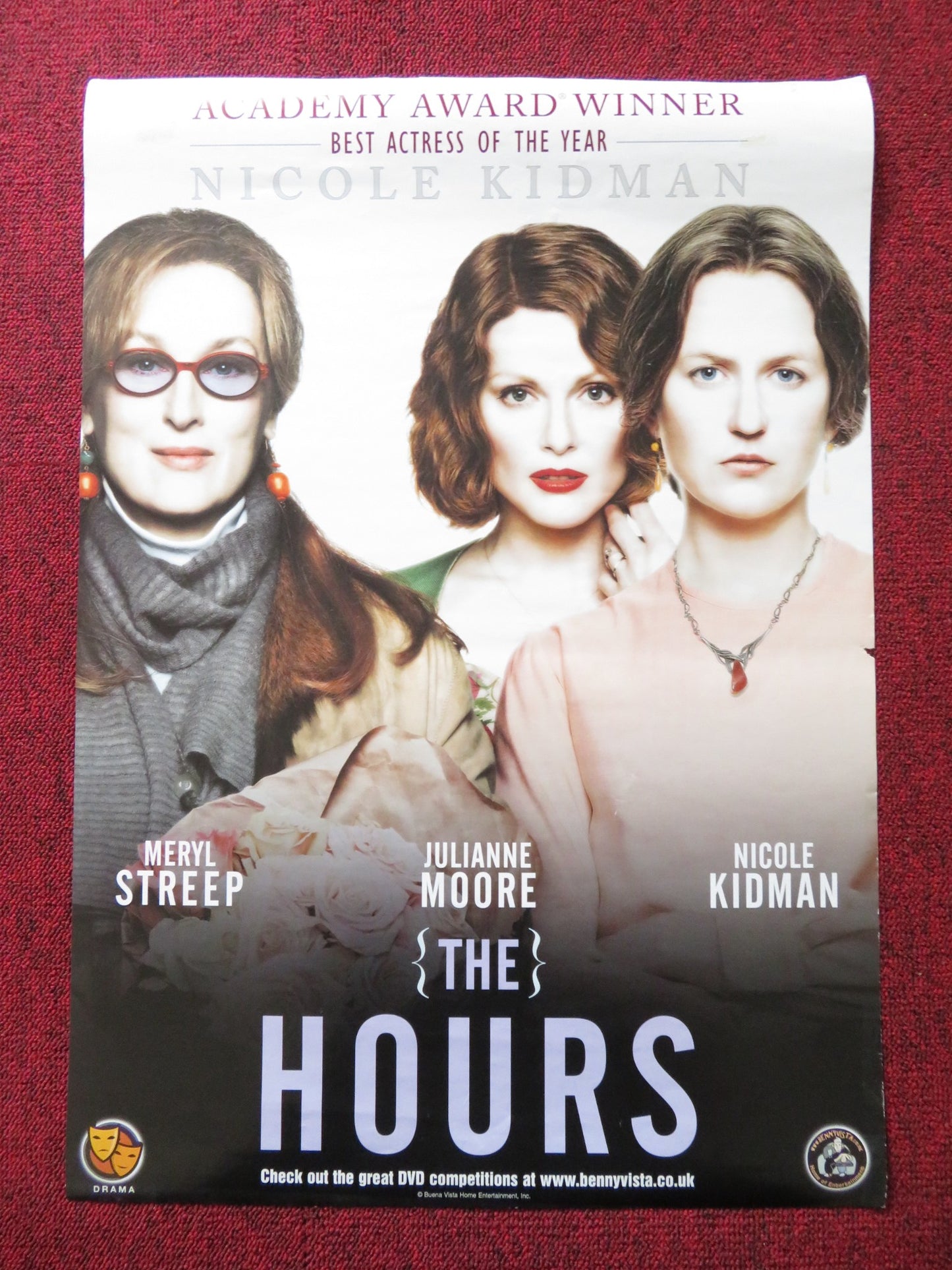 THE HOURS VHS VIDEO POSTER NICOLE KIDMAN MERYL STREEP 2002