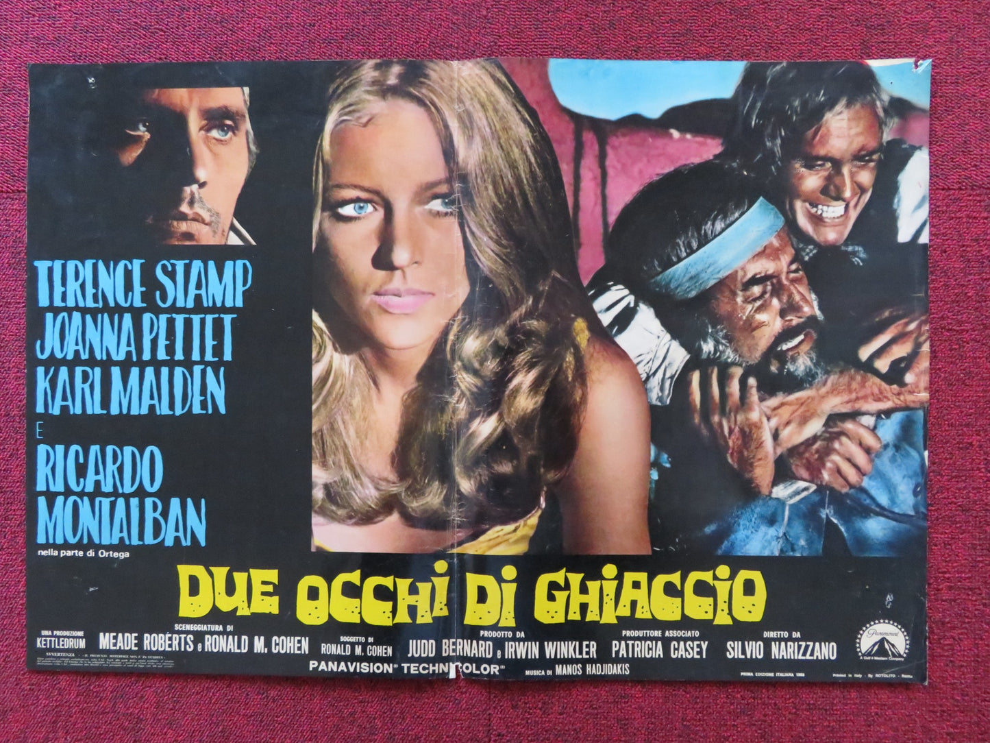 BLUE - C ITALIAN FOTOBUSTA POSTER TERENCE STAMP JOANNA PETTET 1968