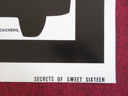 SECRETS OF SWEET SIXTEEN US TRI FOLDED ONE SHEET ROLLED POSTER W. HESS 1973