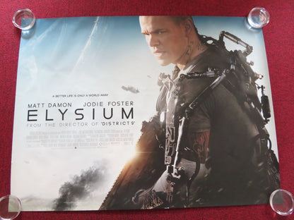 ELYSIUM UK QUAD ROLLED POSTER MATT DAMON JODIE FOSTER 2013