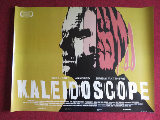 KALEIDOSCOPE UK QUAD (30"x 40") ROLLED POSTER TOBY JONES ANNE REID 2016