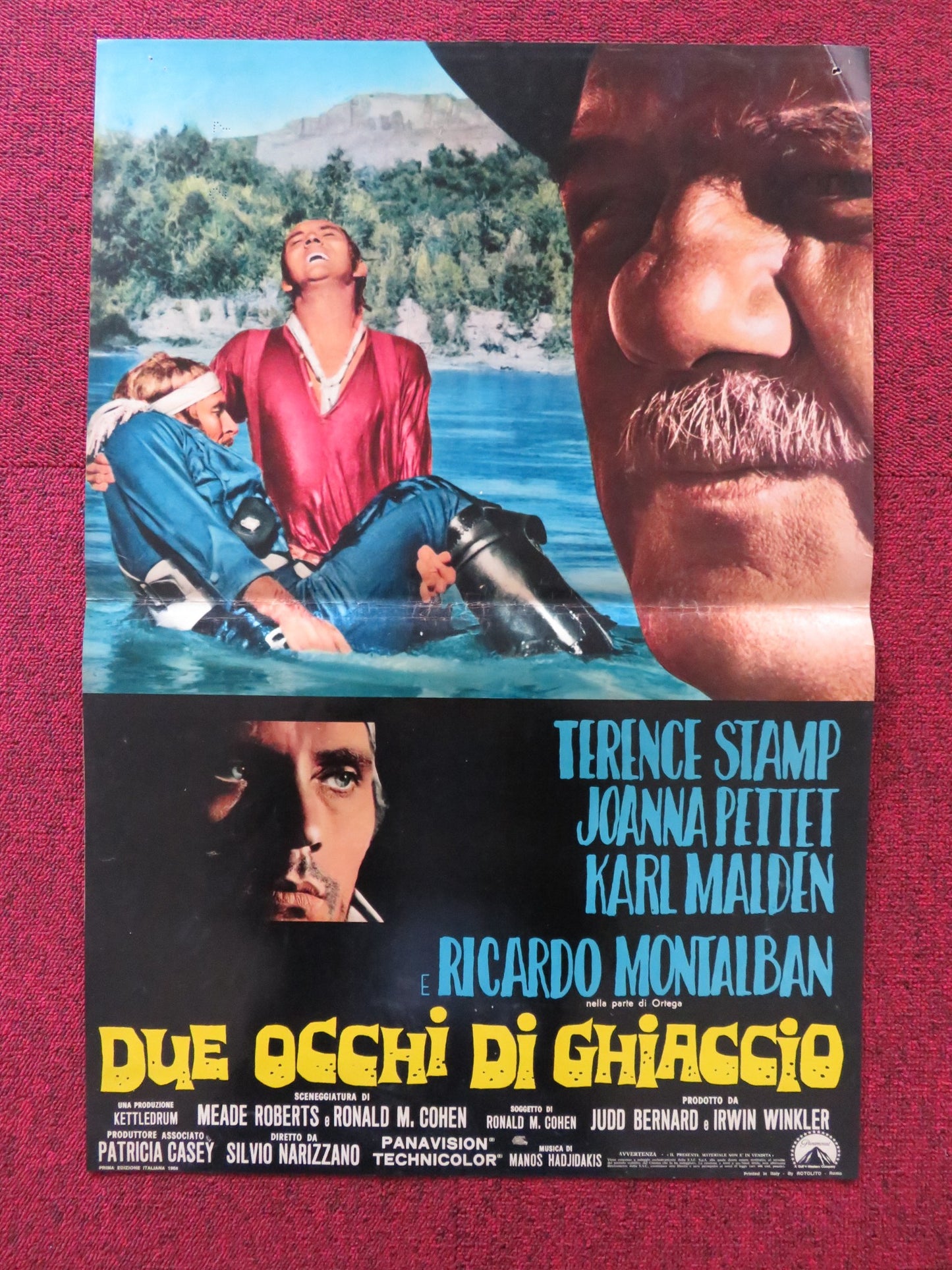 BLUE - D ITALIAN FOTOBUSTA POSTER TERENCE STAMP JOANNA PETTET 1968