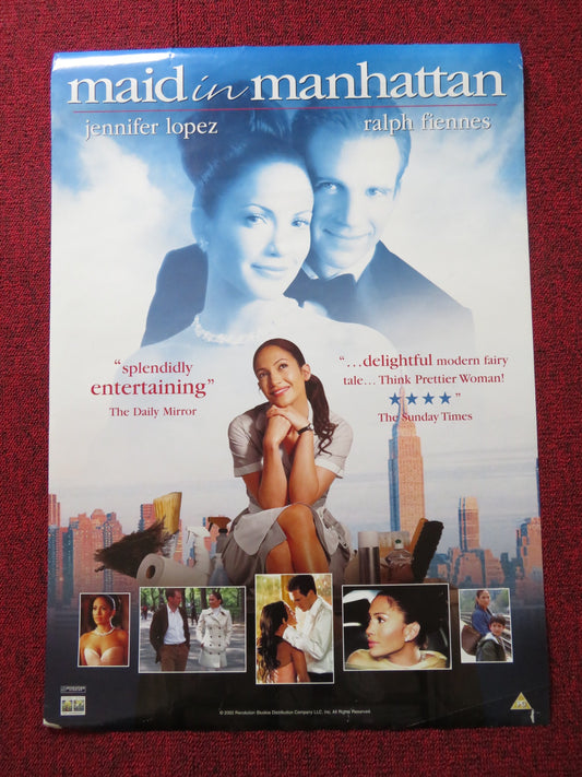 MAID IN MANHATTAN VHS VIDEO POSTER JENNIFER LOPEZ RALPH FIENNES 2002