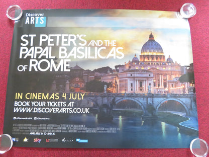 ST PETER'S AND THE PAPAL BASILICAS OF ROME UK QUAD ROLLED POSTER FORTI 2016