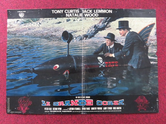 THE GREAT RACE - A ITALIAN FOTOBUSTA POSTER TONY CURTIS JACK LEMMON 1965