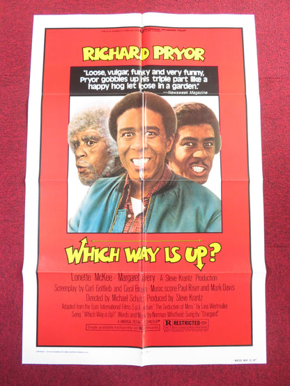 WHICH WAY IS UP? FOLDED US ONE SHEET POSTER RICHARD PRYOR LONETTE MCKEE 1977