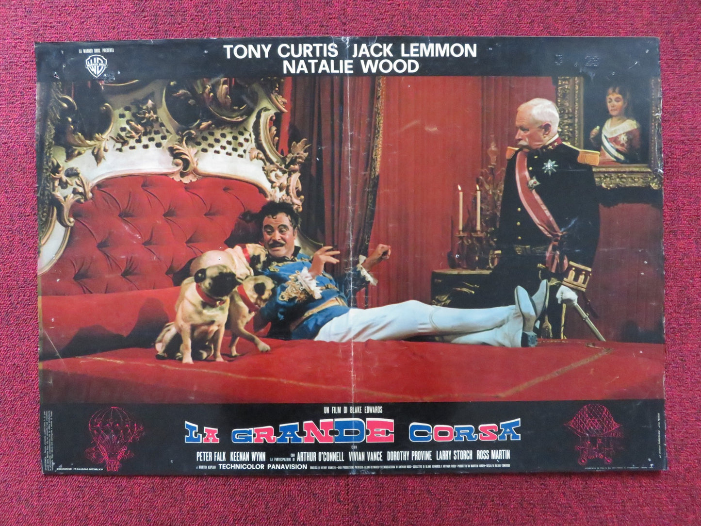 THE GREAT RACE - B ITALIAN FOTOBUSTA POSTER TONY CURTIS JACK LEMMON 1965