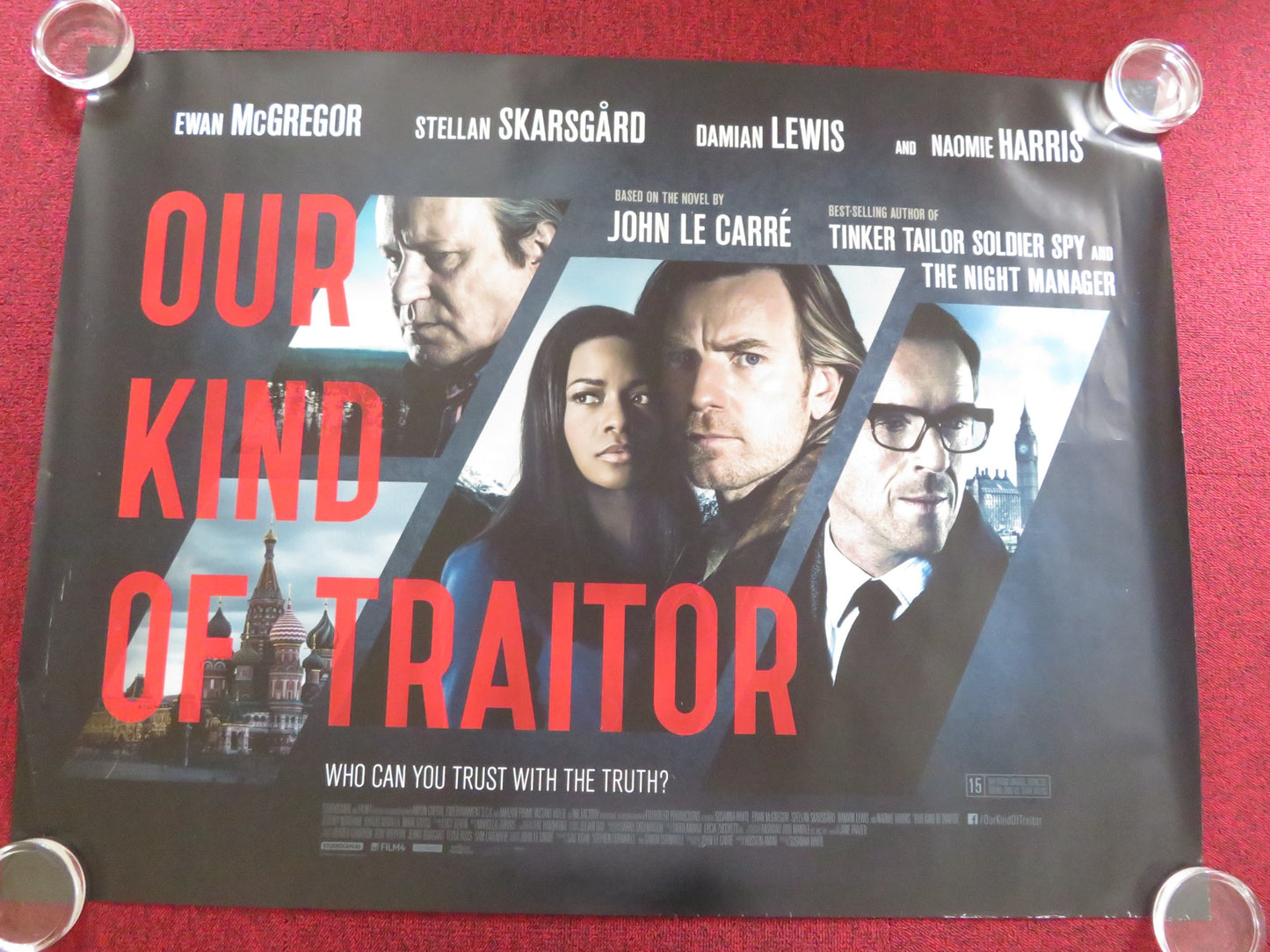 OUR KIND OF TRAITOR UK QUAD ROLLED POSTER EWAN MCGREGOR NAOMIE HARRIS 2016