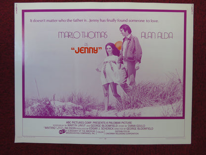 JENNY US HALF SHEET (22"x 28") POSTER MARLO THOMAS ALAN ALDA 1970