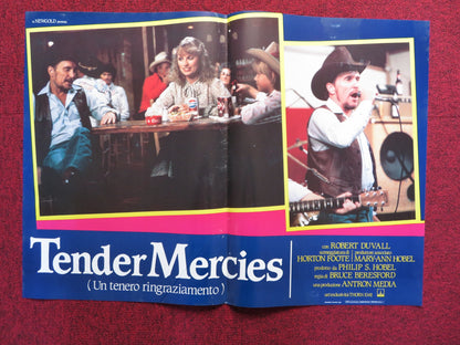 TENDER MERCIES - B ITALIAN FOTOBUSTA POSTER ROBERT DUVALL TESS HARPER 1983