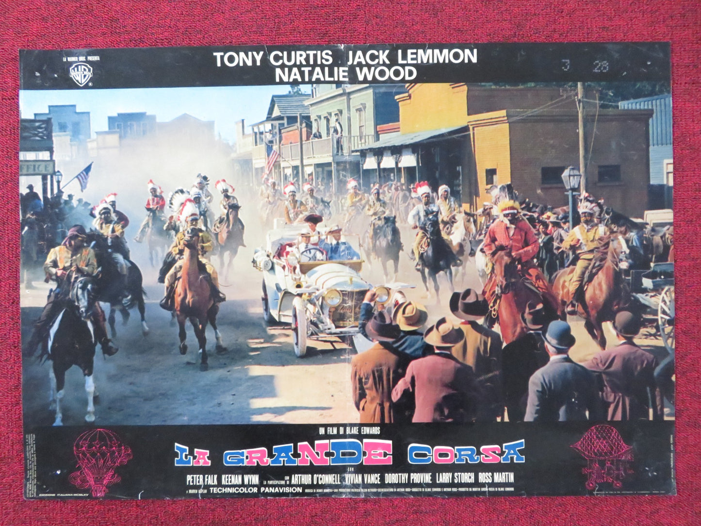 THE GREAT RACE - F ITALIAN FOTOBUSTA POSTER TONY CURTIS JACK LEMMON 1965