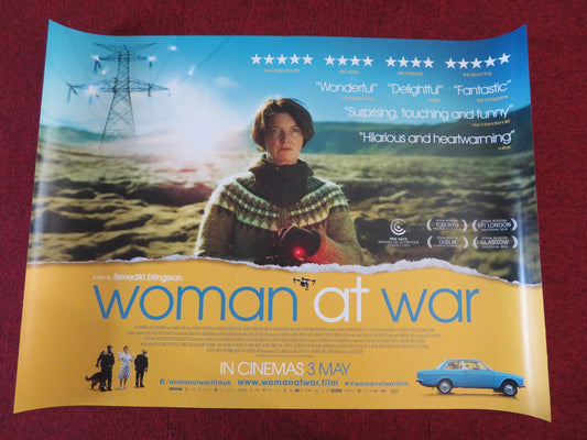 WOMAN AT WAR UK QUAD (30"x 40") ROLLED POSTER HALLDORA GEIRHAROSDOTTIR 2018