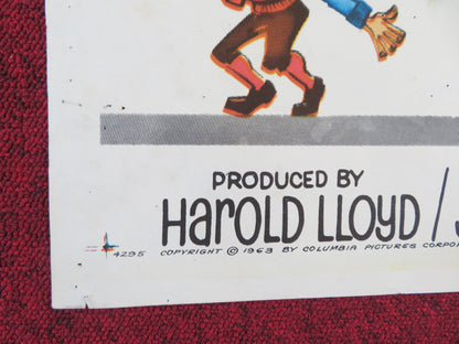 FUNNY SIDE OF LIFE FOLDED US ONE SHEET POSTER HAROLD LLOYD 1963