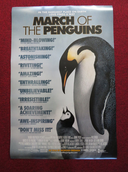 MARCH OF THE PENGUINS US ONE SHEET ROLLED POSTER MORGAN FREEMAN 2005