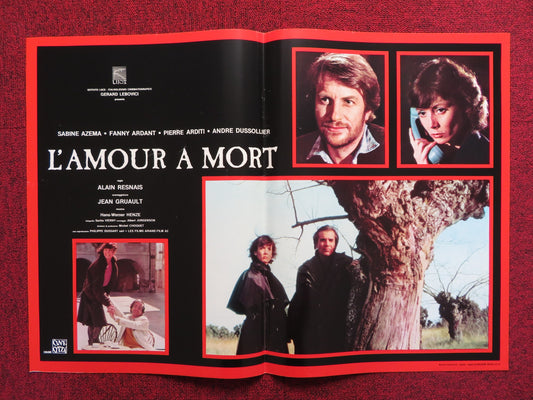 L'AMOUR A MORT - A ITALIAN FOTOBUSTA POSTER SABINE AZEMA FANNY ARDANT 1984