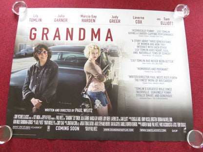 GRANDMA UK QUAD ROLLED POSTER LILY TOMLIN JUDY GREER 2015