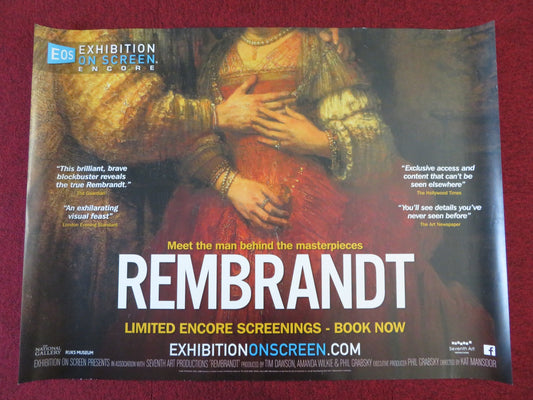 REMBRANDT FROM THE NATIONAL GALLERY UK QUAD (30"x 40") ROLLED POSTER 2014