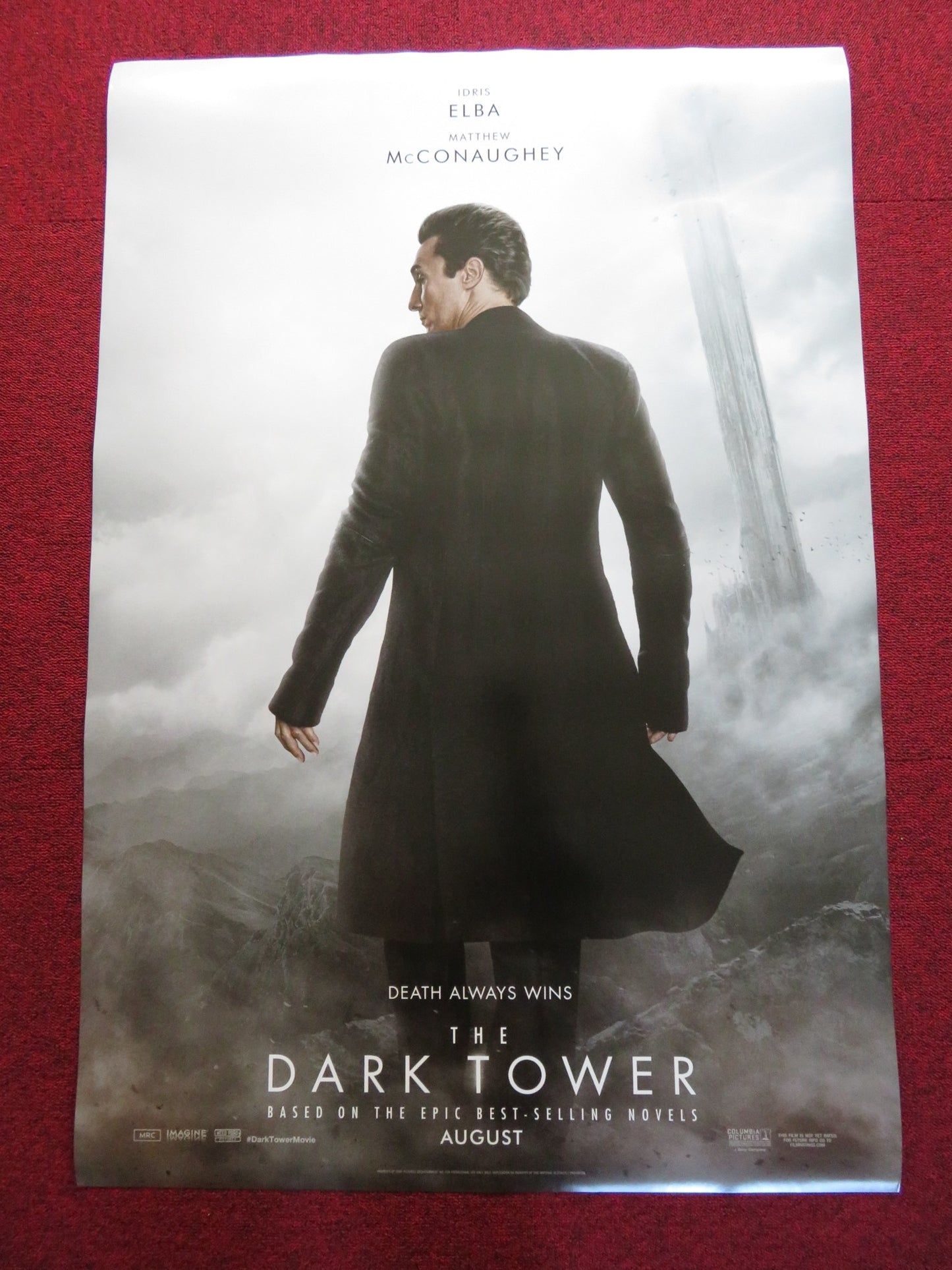 THE DARK TOWER US ONE SHEET ROLLED POSTER IDRIS ELBA MATTHEW MCCONAUGHEY 2017