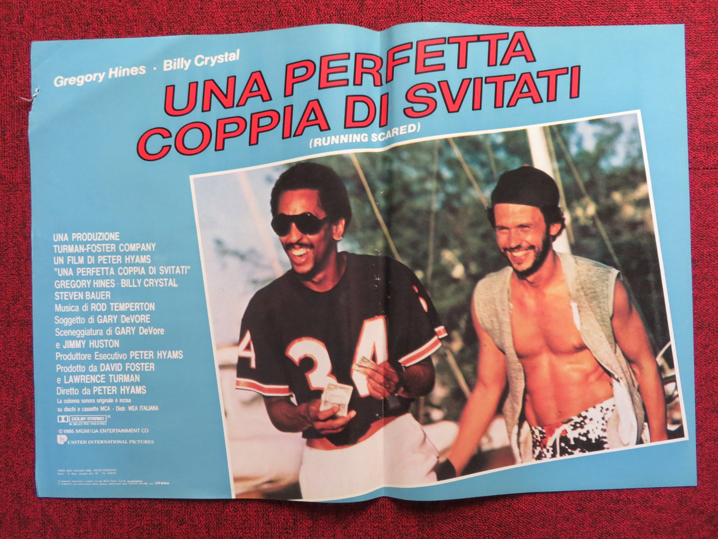 UNA PERFETTA COPPIA DI SVITATI - A ITALIAN FOTOBUSTA POSTER BILLY CRYSTAL 1986