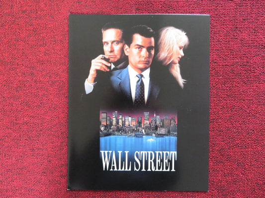 WALL STREET US SCREENING PROGRAM MICHAEL DOUGLAS CHARLIE SHEEN 1987