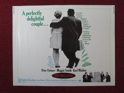 HOT MILLIONS US HALF SHEET (22"x 28") POSTER PETER USTINOV MAGGIE SMITH 1968