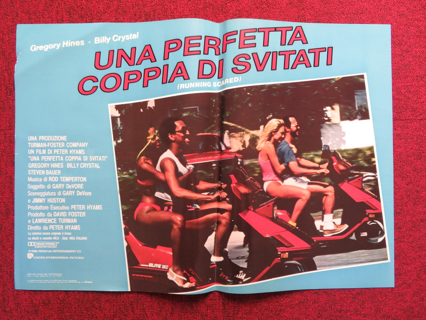 UNA PERFETTA COPPIA DI SVITATI - C ITALIAN FOTOBUSTA POSTER BILLY CRYSTAL 1986