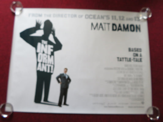 THE INFORMANT! UK QUAD (30"x 40") ROLLED POSTER MATT DAMON 2009