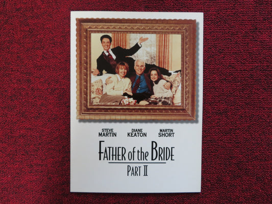 FATHER OF THE BRIDE PART II US SCREENING PROGRAM STEVE MARTIN DIANE KEATON 1995