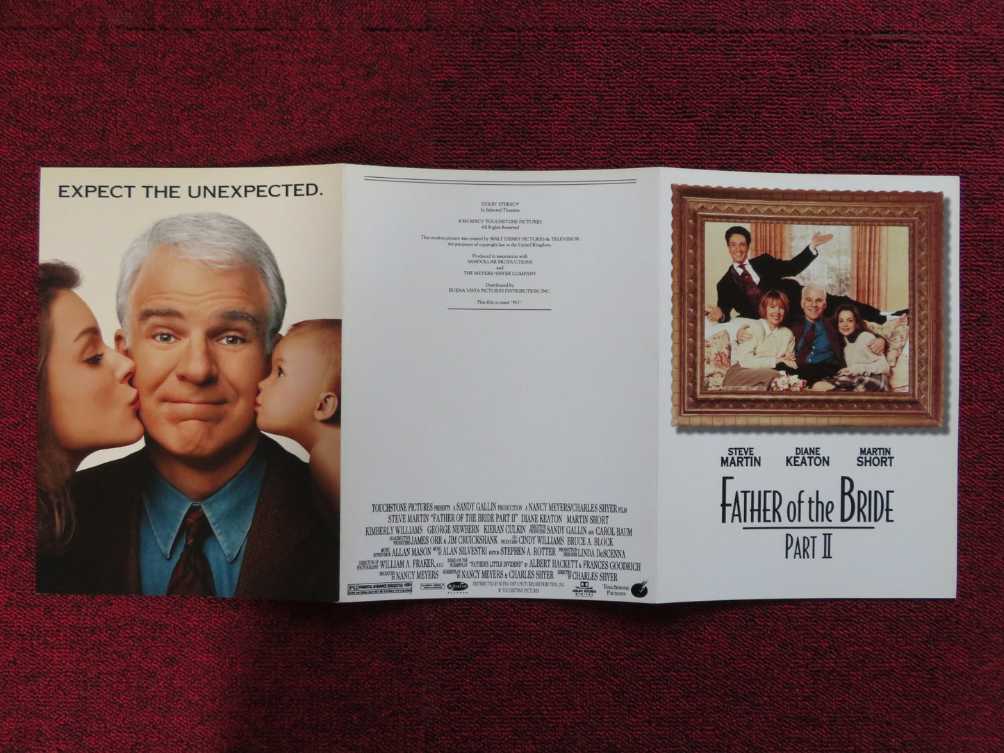 FATHER OF THE BRIDE PART II US SCREENING PROGRAM STEVE MARTIN DIANE KEATON 1995