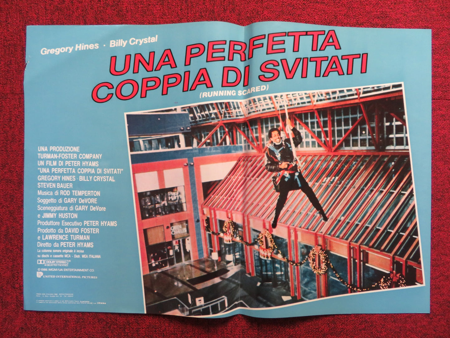 UNA PERFETTA COPPIA DI SVITATI - D ITALIAN FOTOBUSTA POSTER BILLY CRYSTAL 1986