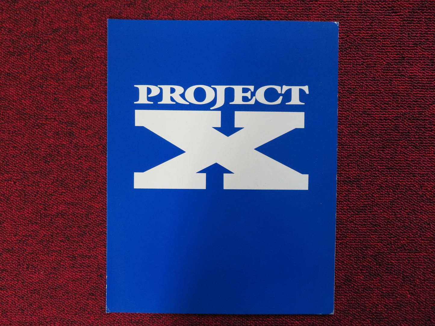 PROJECT X US SCREENING PROGRAM MATTHEW BRODERICK HELEN HUNT 1987