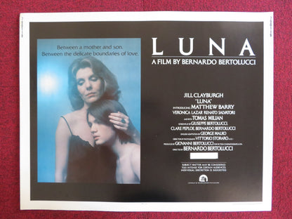 LUNA US HALF SHEET (22"x 28") POSTER JILL CLAYBURGH MATTHEW BARRY 1979