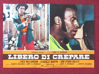 THE LEGEND OF BLACK CHARLEY - G  ITALIAN FOTOBUSTA POSTER FRED WILLIAMSON 1973