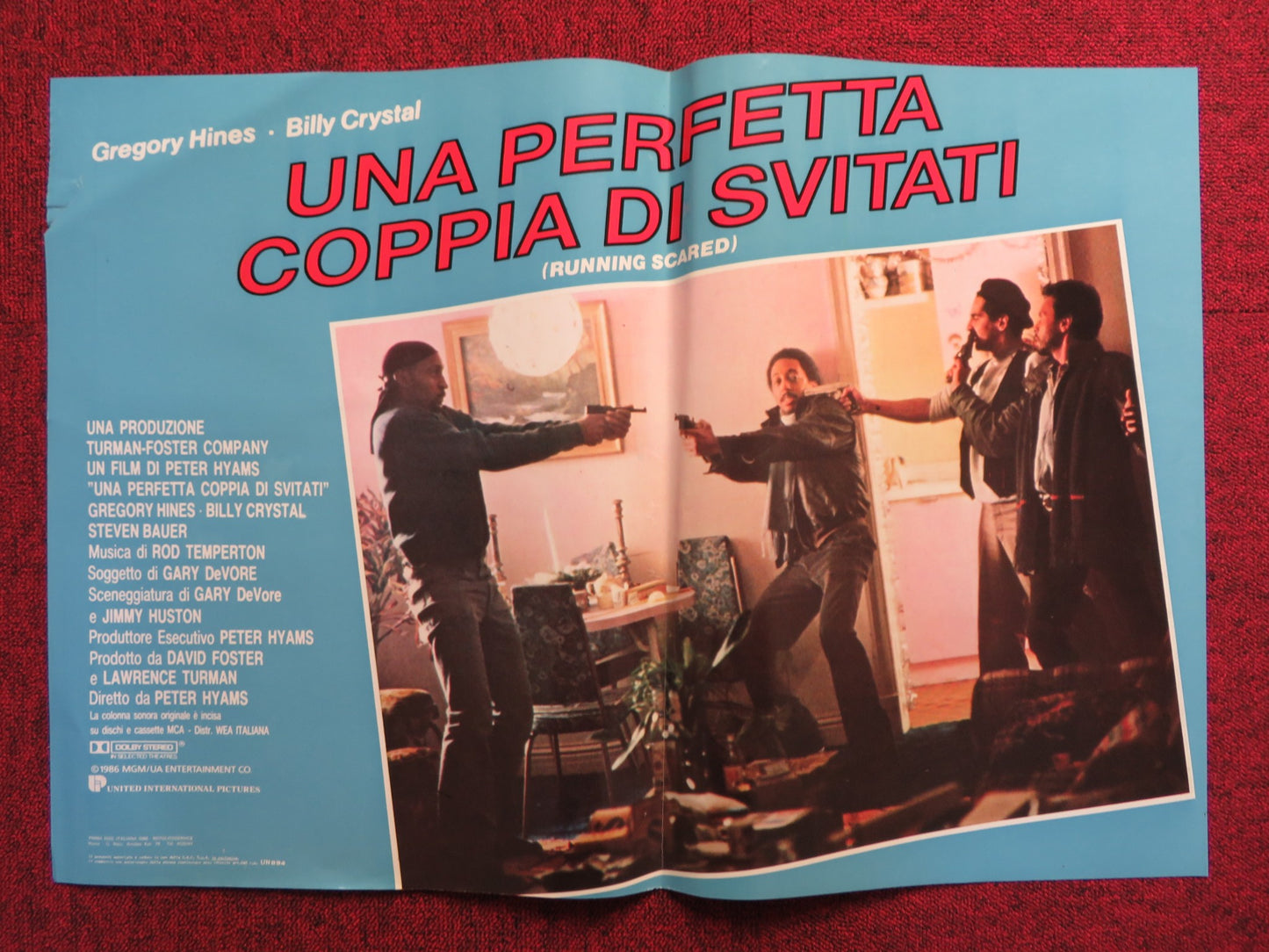 UNA PERFETTA COPPIA DI SVITATI - H ITALIAN FOTOBUSTA POSTER BILLY CRYSTAL 1986